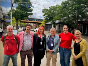 Councillors Halliday, Makin, Jay, Thomann, Buckingham and Cunsolo at Carlisle St